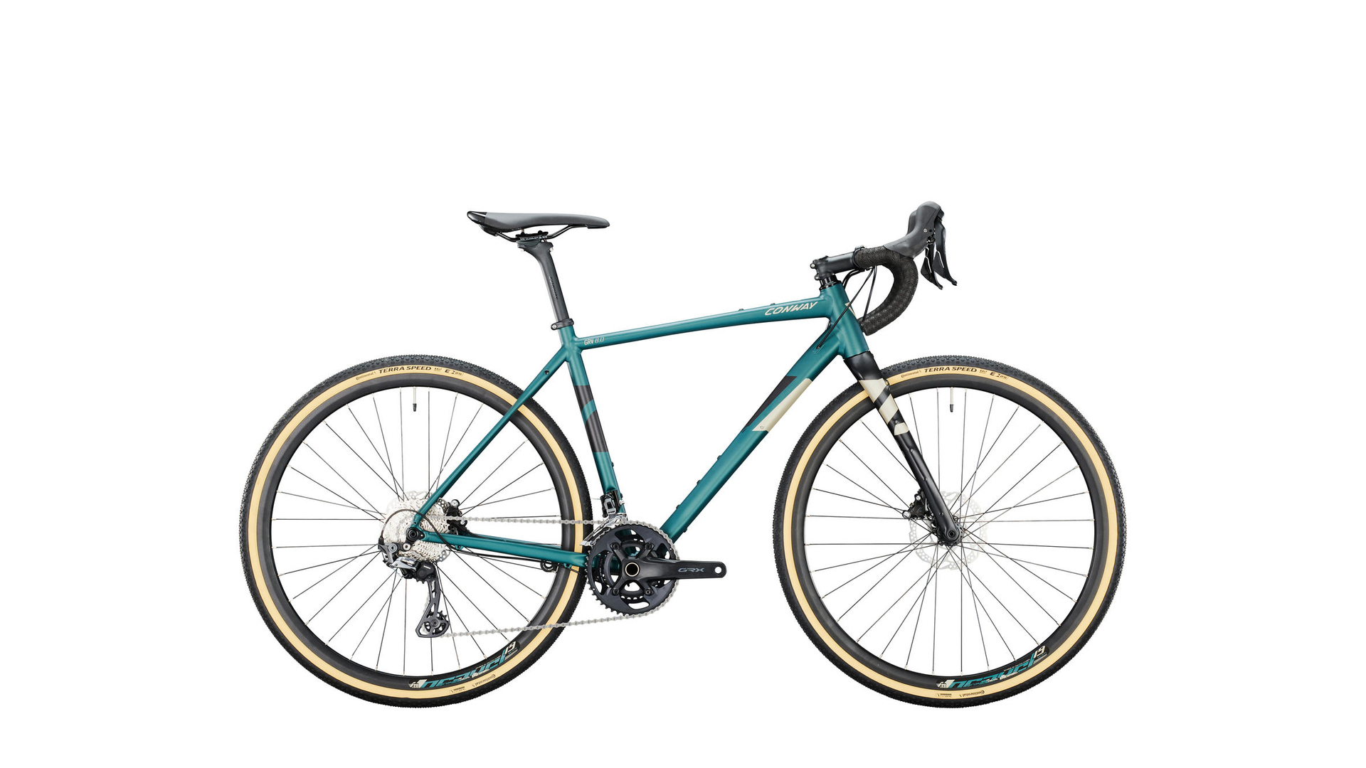 CONWAY Gravel "GRV 8.0" 55/XL - moss metallic matt / platin matt, 22-Gang SHIMANO - "RX810" Mix, 55cm CONWAY Gravel "GRV 8.0" 55/XL - moss metallic matt / platin matt, 22-Gang SHIMANO - "RX810" Mix, 55cm