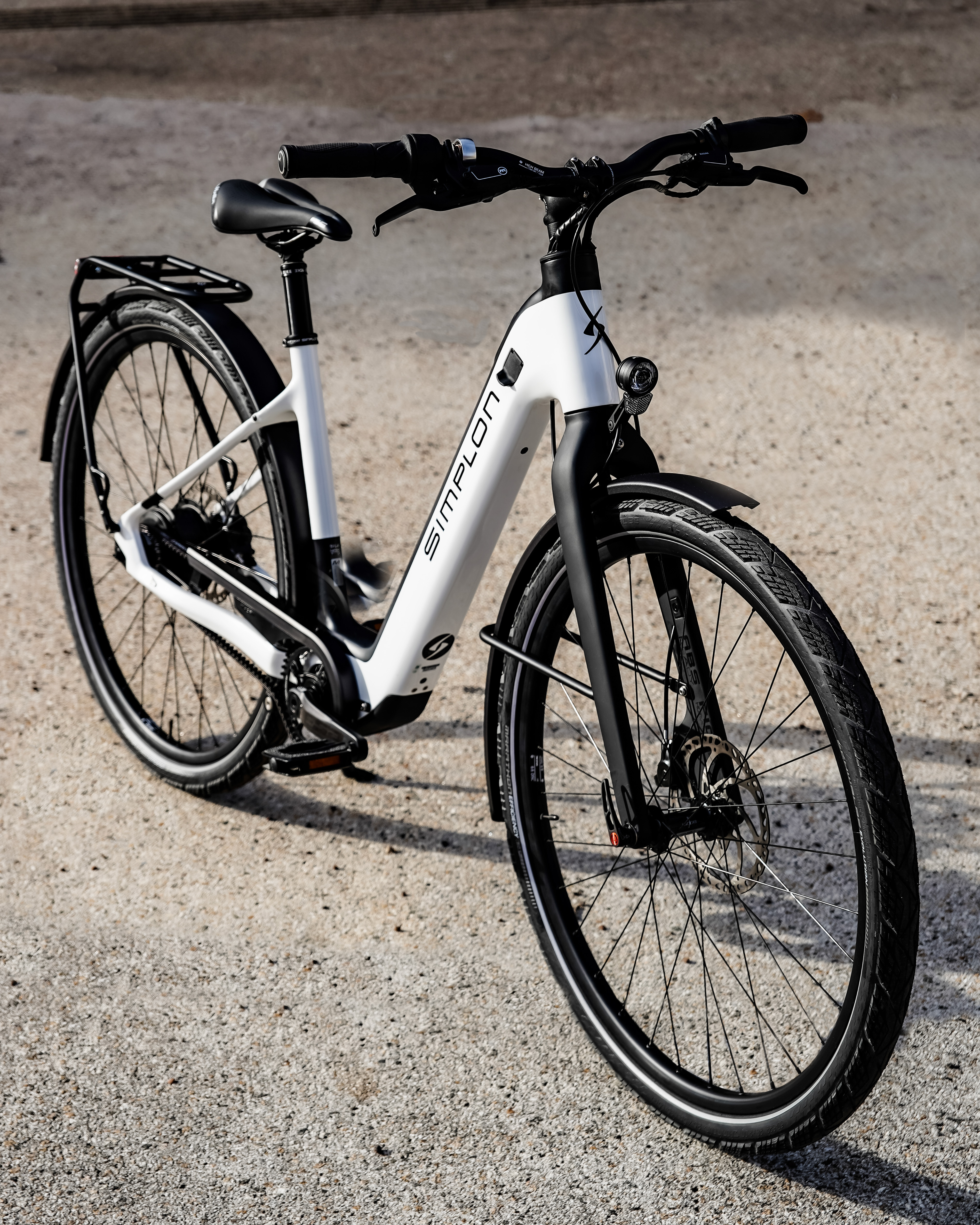Simplon Silk365 eLight uni 47/m - Cues 8000/11fach - Pearl white/blk matt