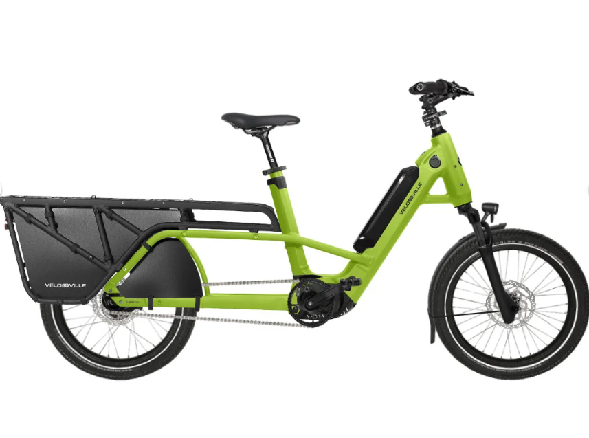 Velo de Ville Loady 900PX - lime green matt / 46cm / 5G Nexus FL - Cargo Kit pro / 545Wh / Purion 200
