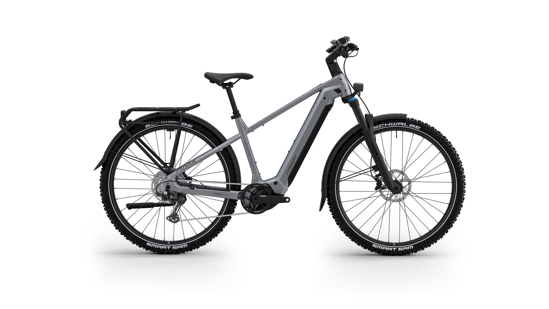 CONWAY Elektro-SUV "Cairon SUV 4.0" (#2), - Diamant, 29", metallic grey matt, 12-Gang SHIMANO - "XT", 53 cm / XL    Das Elektro-SUV ist mit einem